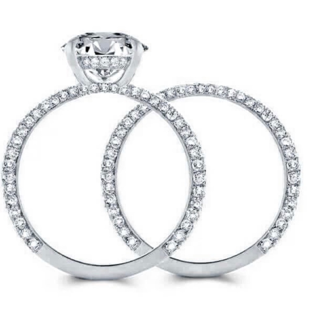 Italo Classic Round Cut Women Bridal Set